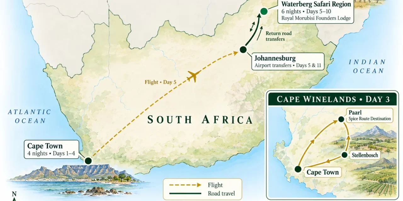 Big 5, Cape, Wines& safari lodge experience – SAL